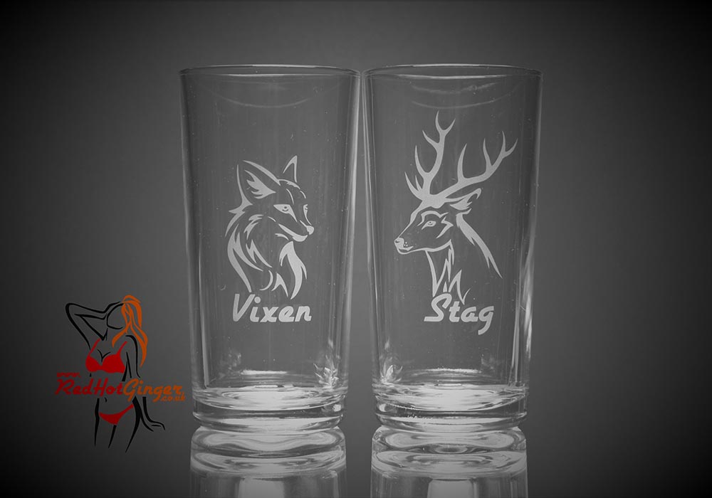 Hi Ball Glasses x2 - Stag And Vixen.
